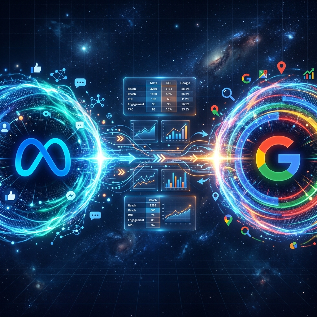 Imagem de capa: Meta Ads vs Google Ads em 2026: Onde Investir Primeiro?